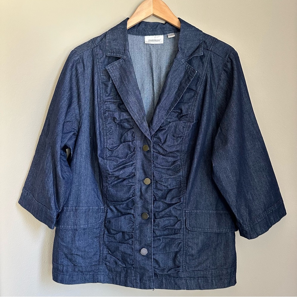 Dark Wash Navy Denim Jacket